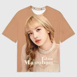 Футболка оверсайз мужская Blackpink Lisa blonde, цвет: 3D-принт