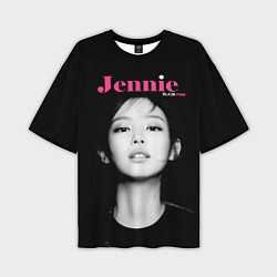 Мужская футболка оверсайз Blackpink Jennie Portrait