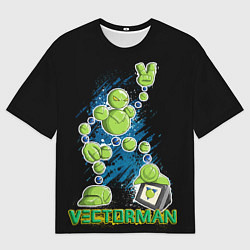 Мужская футболка оверсайз Vectorman