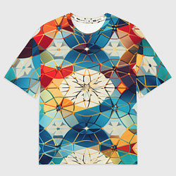 Мужская футболка оверсайз Geometric mosaic