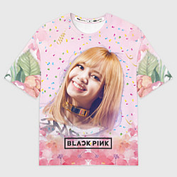 Мужская футболка оверсайз Lisa kpop