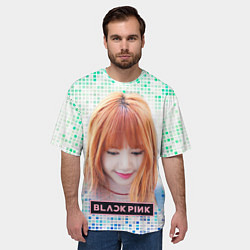 Футболка оверсайз мужская Lisa Blackpink, цвет: 3D-принт — фото 2