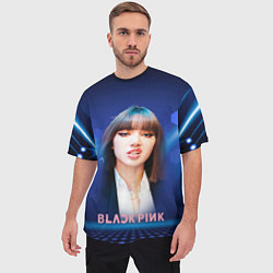 Футболка оверсайз мужская Lisa Blackpink, цвет: 3D-принт — фото 2