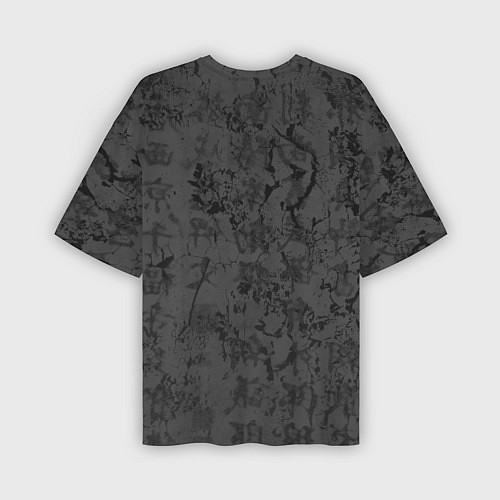 Мужская футболка оверсайз Black dragon - grunge / 3D-принт – фото 2