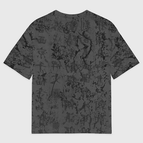 Мужская футболка оверсайз Black dragon - grunge / 3D-принт – фото 2