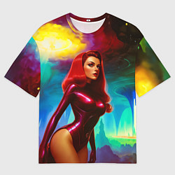 Футболка оверсайз мужская Девушка на планете бурь, цвет: 3D-принт