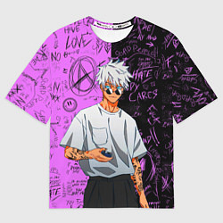 Футболка оверсайз мужская Модный Сатору Годжо - Магическая битва, цвет: 3D-принт