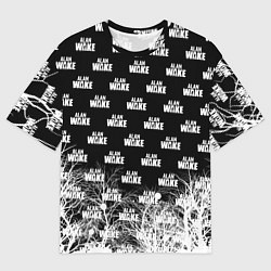 Мужская футболка оверсайз Алан Вейк узор