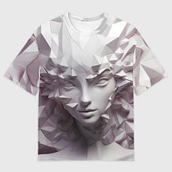 Мужская футболка оверсайз Скульптура с шипами