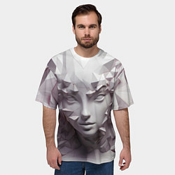 Футболка оверсайз мужская Скульптура с шипами, цвет: 3D-принт — фото 2