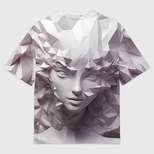 Мужская футболка оверсайз Скульптура с шипами / 3D-принт – фото 2