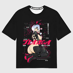Мужская футболка оверсайз Nier automata waifu