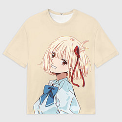 Мужская футболка оверсайз Chisato Nishikigi - Lycoris Recoil
