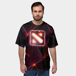 Футболка оверсайз мужская Dota 2 Lightning, цвет: 3D-принт — фото 2