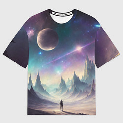 Футболка оверсайз мужская Величие космоса, цвет: 3D-принт
