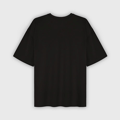 Мужская футболка оверсайз Череп - потекшие краски / 3D-принт – фото 2