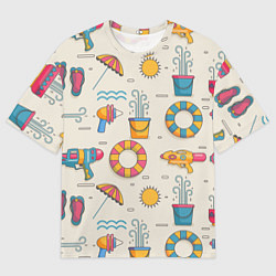 Мужская футболка оверсайз Vibe summer