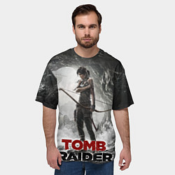 Футболка оверсайз мужская Rise of the tomb rider, цвет: 3D-принт — фото 2
