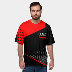 Футболка оверсайз мужская Ауди - sportwear, цвет: 3D-принт — фото 2
