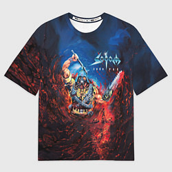 Мужская футболка оверсайз Sodom Cod red