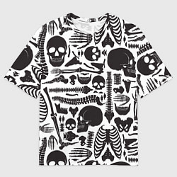 Футболка оверсайз мужская Human osteology, цвет: 3D-принт