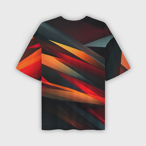 Мужская футболка оверсайз CS GO abstract logo / 3D-принт – фото 2