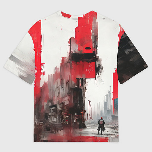 Мужская футболка оверсайз Уличный бригадир / 3D-принт – фото 2