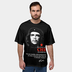 Футболка оверсайз мужская Che Guevara автограф, цвет: 3D-принт — фото 2
