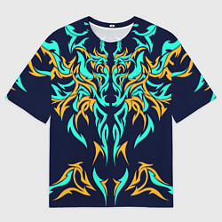 Мужская футболка оверсайз Колючий