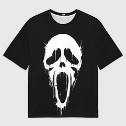 Мужская футболка оверсайз Лицо призрака