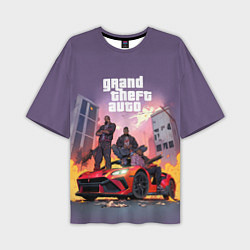Футболка оверсайз мужская Grand Theft Auto - game, цвет: 3D-принт