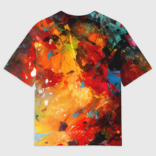 Мужская футболка оверсайз Клоун девушка / 3D-принт – фото 2