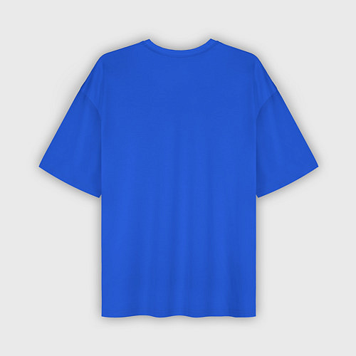 Мужская футболка оверсайз Аниме- девушка в синем / 3D-принт – фото 2