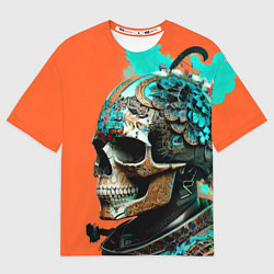 Футболка оверсайз мужская Art skull - irezumi - Japan, цвет: 3D-принт