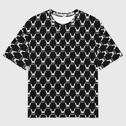 Футболка оверсайз мужская BAP white pattern, цвет: 3D-принт
