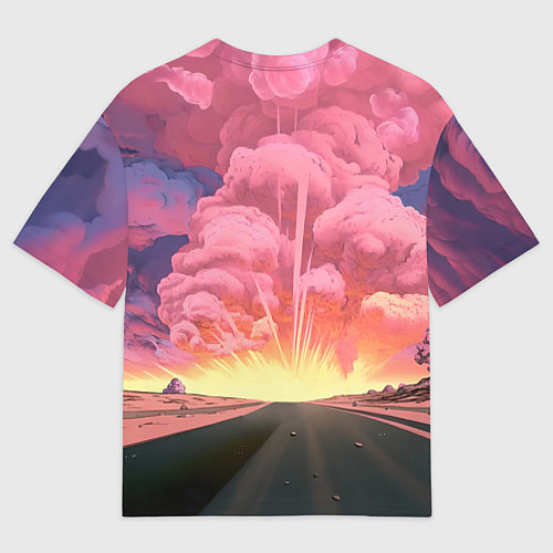 Мужская футболка оверсайз Робокалипсис / 3D-принт – фото 2