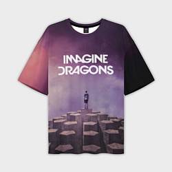 Мужская футболка оверсайз Imagine Dragons обложка альбома Night Visions