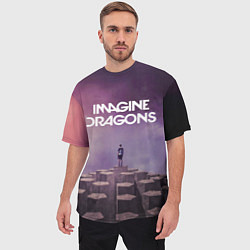 Футболка оверсайз мужская Imagine Dragons обложка альбома Night Visions, цвет: 3D-принт — фото 2