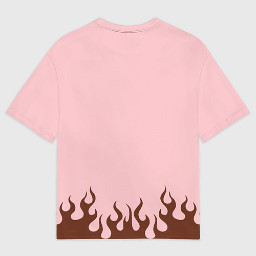 Мужская футболка оверсайз Тимоти в огне / 3D-принт – фото 2