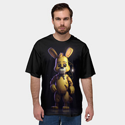 Футболка оверсайз мужская Spring Bonnie Five Nights at Freddys, цвет: 3D-принт — фото 2