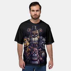Футболка оверсайз мужская Five Nights at Freddys, цвет: 3D-принт — фото 2