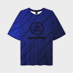 Мужская футболка оверсайз Linkin park лого градиент