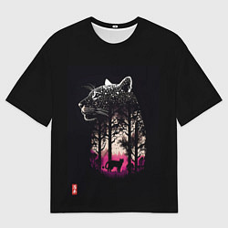 Мужская футболка оверсайз Природная благодать - Пума