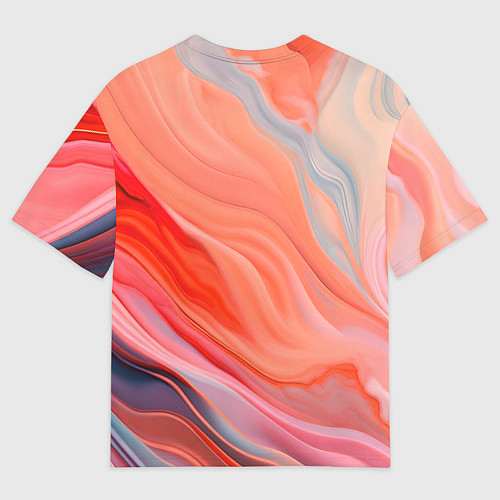 Мужская футболка оверсайз Текучий принт от нейросети / 3D-принт – фото 2