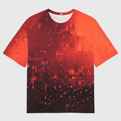 Мужская футболка оверсайз Пиксельные искры