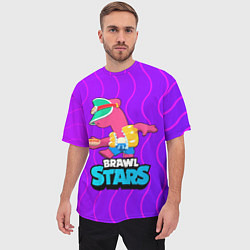 Футболка оверсайз мужская Doug Brawl Stars, цвет: 3D-принт — фото 2