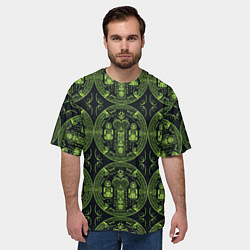 Футболка оверсайз мужская Орнамент маори, цвет: 3D-принт — фото 2