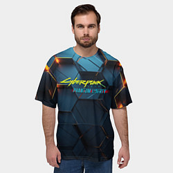 Футболка оверсайз мужская Phantom liberty logo, цвет: 3D-принт — фото 2