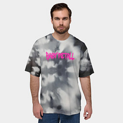Футболка оверсайз мужская Тай дай baby metall, цвет: 3D-принт — фото 2
