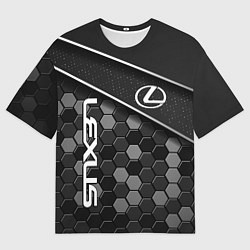 Футболка оверсайз мужская Lexus - Строгий технологичный, цвет: 3D-принт